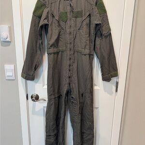 Green Military Flight Suit 38R